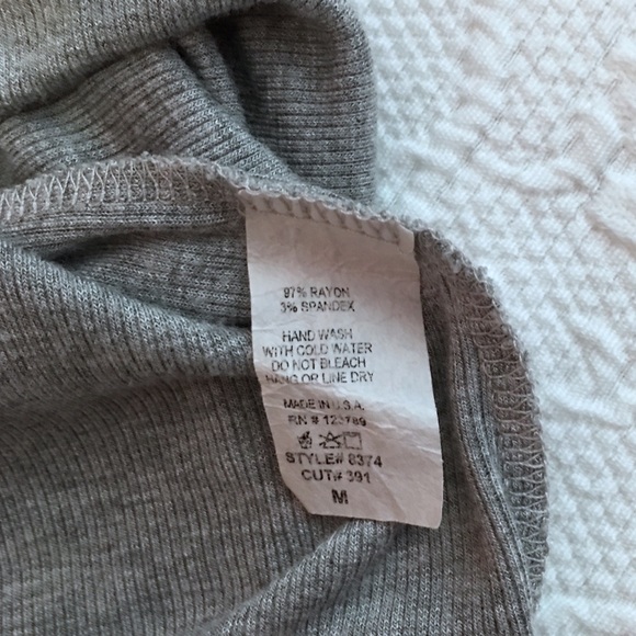 Reposh Jolie Heather Gray Ribbed Bodysuit - Picture 5 of 8